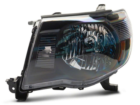 Raxiom 05-11 Toyota Tacoma Axial Series OE Replacement Headlights- Blk Housing (Clear Lens) - TT26260