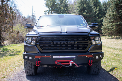 Fishbone Offroad 2019+ Ram 1500 Pike Winch Plate - Black - FB22401