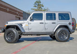 N-Fab RKR Step System 2019 Jeep Wrangler JT 4 Door Truck Full Length - Tex. Black - 1.75in - J194TRKRS4