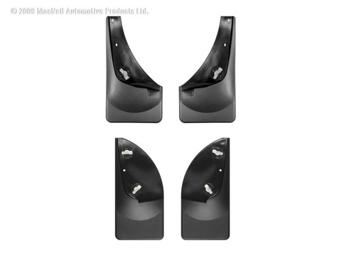 WeatherTech 99-07 Ford F250/F350/F450/F550 No Drill Mudflaps - Black - 110001-120001