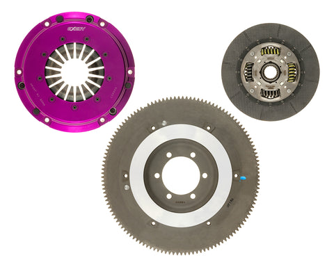 Exedy 1986-1989 Mazda RX-7 R2 Hyper Single Carbon-D Clutch Sprung Center Disc Push Type Cover - ZH02SDMC