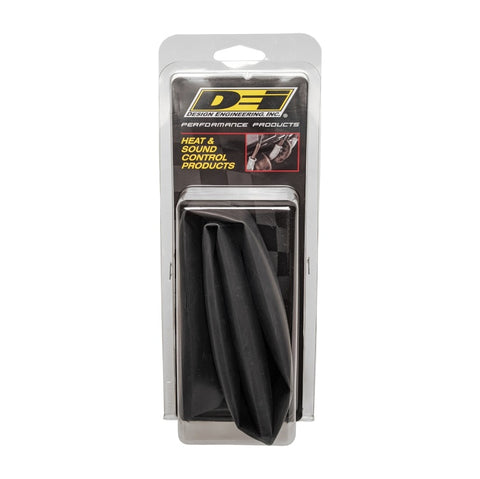 DEI Hi-Temp Shrink Tube 19mm (3/4in) x 2ft w/Adhesive - Black - 10858