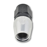 Russell Performance -16 AN Silver/Black Straight Full Flow Hose End - 610063