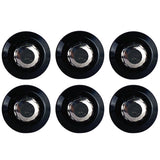 BLOX Racing New Fender Washers Kit M6 12pt - 6pc Large Diameter Black - BXAC-00311-BK