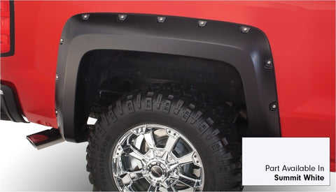 Bushwacker 16-18 Chevy Silverado 1500 Fleetside Pocket Style Flares 4pc - Summit White - 40957-14