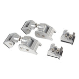 Rugged Ridge 07-18 Jeep Wrangler JK Silver Hood Catch Kit - 11116.07