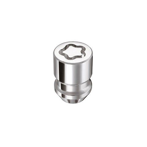 McGard Wheel Lock Nut Set - 4pk. (Cone Seat) M12X1.25 / 19mm & 21mm Dual Hex / 1.28in. L - Chrome - 24154