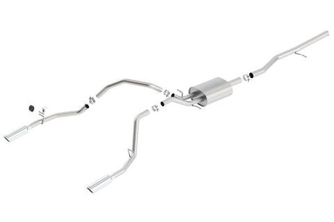 Borla 14 Silv/Sierra 1500 5.3L AT/MT Crew Cab STD Bed ATAK Cat-Back Exhaust - 140540