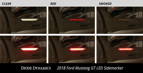 Diode Dynamics 15-21 Ford Mustang LED Sidemarkers Clear (set) - DD5002