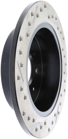 StopTech 90-96 Acura Integra / 97-01 Integra (Exc. Type R) Slotted & Drilled Left Rear Rotor - 127.40017L