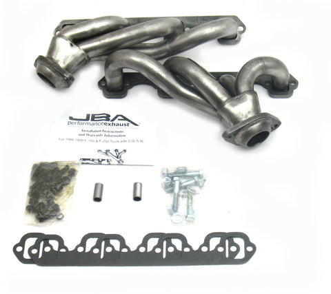 JBA 87-95 Ford F-150 5.0L SBF 1-1/2in Primary Raw 409SS Cat4Ward Header - 1627S
