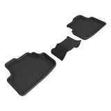 3D MAXpider 22-26 Audi A3/S3/RS3 (8Y) Sedan Kagu 2nd Row Floormat - Black - L1AD06821509
