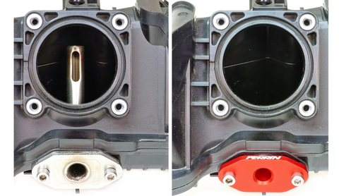 PERRIN 22-26 Subaru WRX / 20-26 Ascent & OBXT & Legacy XT Low Profile Intake Return Nozzle - Red - PSP-ENG-250RD