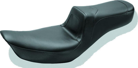 Mustang 06-17 Harley Dyna Squareback 1PC Seat - Black - 75615