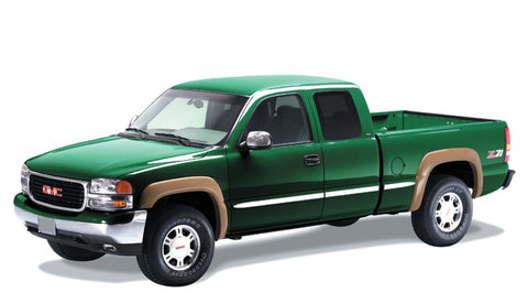 Bushwacker 07-07 Chevy Silverado 1500 Classic Fleetside Extend-A-Fender Style Flares 4pc - Black - 40906-02