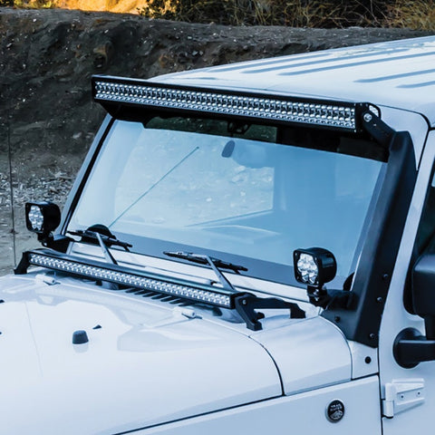 Westin/Snyper 07-17 Jeep Wrangler Snyper Pillar LED Light Mount - Textured Black - 62-41035