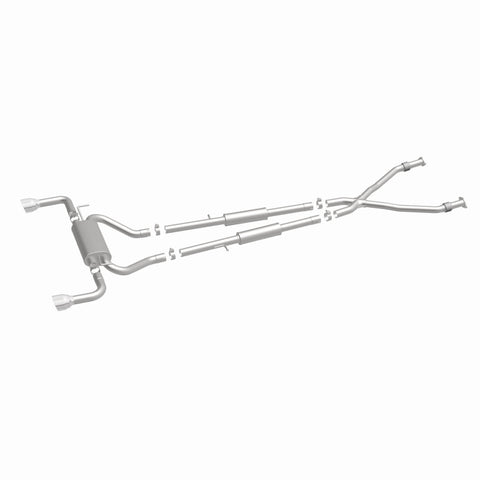 MagnaFlow 14 Infiniti Q50 V6 3.7L Cat-Back Polished Stainless Tips Dual Split Rear Exit Exhaust - 15310