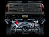 AWE Tuning 4th Gen GM 1500 6.2L 0FG Cat-Back Split Rear Exit (w/ Bumper Cutouts) - Quad Chrome Tips - 3015-42203