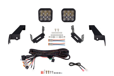 Diode Dynamics Jeep JL SS5 CrossLink Bumper Lightbar Kit Pro Driving - DD7281