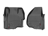 WeatherTech 11-16 Ford F250/F350/F450/F550 Vinyl Floor w/4x4 Shifter Front FloorLiner - Black - 444261V