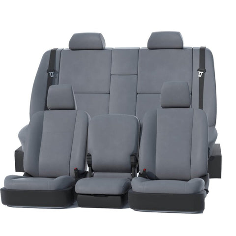 Covercraft 23-26 Ford F250-F550 SD Leatherette PrecisionFit Custom 2nd Row Seat Covers - Med Grey - GTF4352LTMG