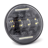 Letric Lighting 5.75? LED Black Diez 10-LED Headlight Dual Horizontal DRL - LLC-LHC-5D