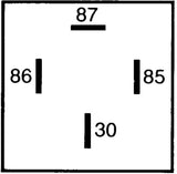 Hella Relay Mini Iso 4 Pole 12V Spst - 933332101
