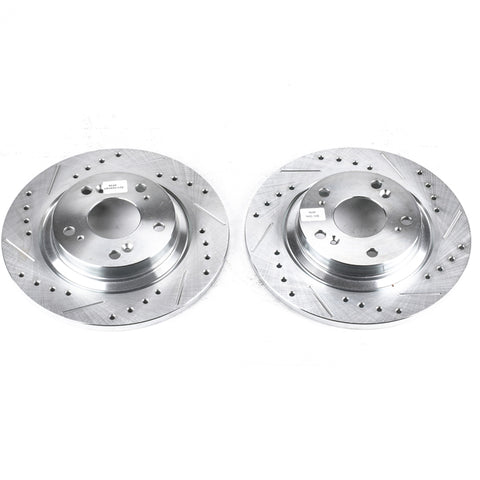 Power Stop 00-09 Honda S2000 Rear Evolution Drilled & Slotted Rotors - Pair - JBR928XPR