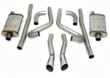 JBA 65-66 Ford Mustang 260-428 409SS Dual Through Rear Valance Header Back Exhaust - 40-2653