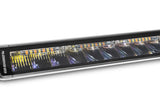 Go Rhino Xplor Blackout Combo Series Sgl Row LED Light Bar w/Amber (Side/Track Mount) 20.5in. - Blk - 751052012CSS