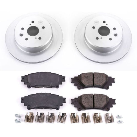 Power Stop 13-19 Lexus GS350 Rear Z17 Evolution Geomet Coated Brake Kit - CRK6514