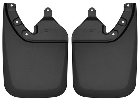 Husky Liners 2016 Toyota Tacoma w/ OE Fender Flares Custom Molded Rear Mud Guards - Black - 57941