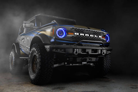 Oracle 2021+ Ford Bronco Oculus Bi-LED Projector Headlights - ColorSHIFT LED - 5886-BC2