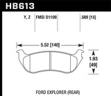 Hawk LTS Street Brake Pads - HB613Y.589