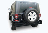 Rampage 2007-2018 Jeep Wrangler(JK) Double Tube Rear Bumper - Black - 88648