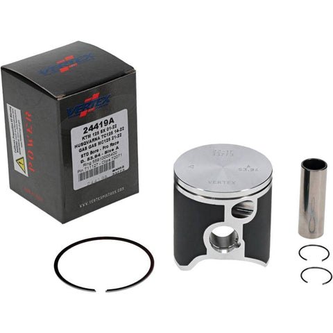 Vertex Piston 01-16 KTM 125 EXC 125cc Forged Pro Race Piston Kit - 24419A