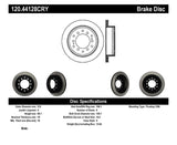 Stoptech 03-09 Toyota 4Runner / 05-14 Toyota FJ Cruiser Rear Performance Cryo Brake Rotor - 120.44128CRY