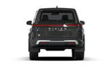 Rally Armor 2022+ Rivian R1S Black UR Mud Flap w/ Metallic Black Logo - MF108-UR-BLK-MBK