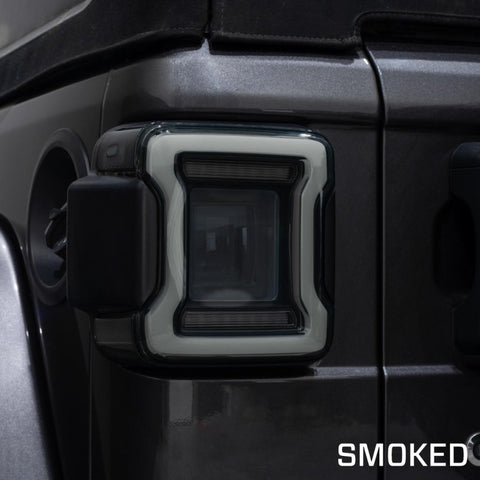 Form Lighting 2018-2023 Jeep Wrangler LED Tail Lights Smoke (Pair) - FL0014