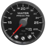Autometer Spek-Pro - Nascar 2-1/16in Water Press 0- 30 psi Bfb - P550328-N1