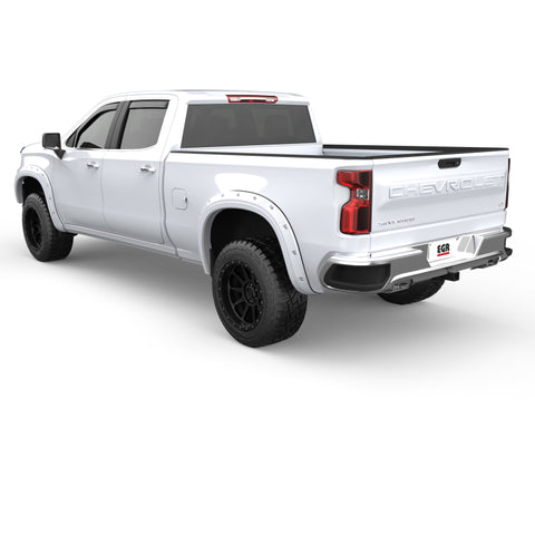 EGR 19-22 Chevrolet Silverado 1500 Summit White Traditional Bolt-On Look Fender Flares Set Of 4 - 791694-GAZ