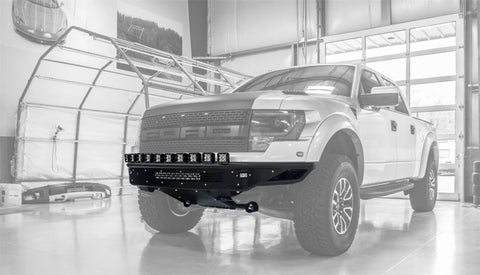 Addictive Desert Designs 10-14 Ford F-150 Raptor Race Series R Front Bumper - 10 Single Lights - F014532910103