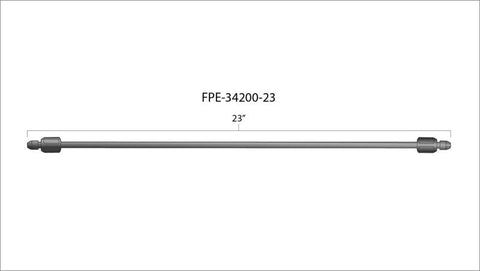 Fleece Performance 23in High Pressure Fuel Line (8mm x 3.5mm Line, M14x1.5 Nuts) - FPE-34200-23