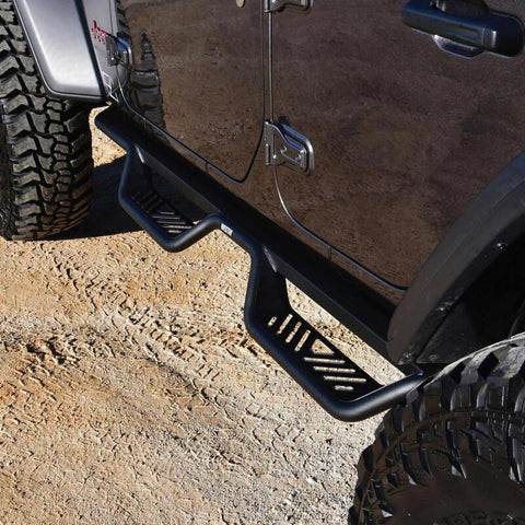 Westin 18-22 Jeep Wrangler JL Unlimited Outlaw Nerf Step Bars - Textured Black - 20-14065