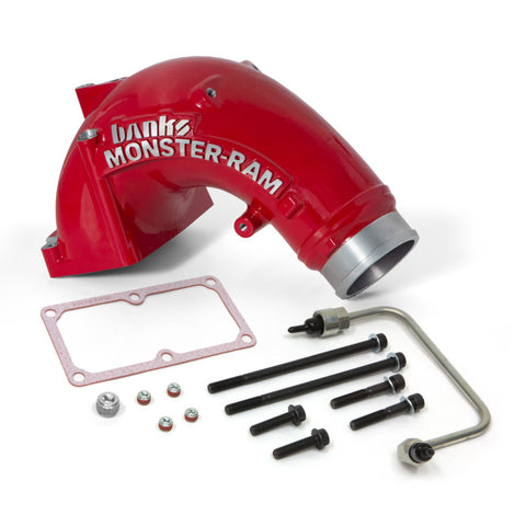 Banks Power 07.5-17 Ram 2500/3500 6.7L Diesel Monster-Ram Intake System w/ Fuel Line 3.5in Red - 42788-PC