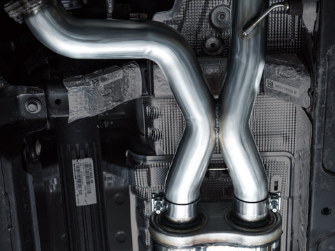 AWE Tuning 22-24 Ford Bronco Raptor 4WD Dual BashGuards Cat-Back SwitchPath Exhaust (No Tips) - 3025-31327