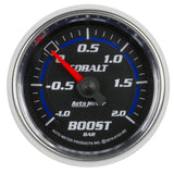 Autometer Cobalt Gauge Vac/Boost 2 1/16in -1 - +2 Bar Mechanical Cobalt - 6103-M2
