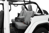 Bestop 18-23 Jeep Wrangler JL 4-Door Exc. 4Xe Rear W/ Fold Down Arm Rest Seat Covers (Charcoal) - 29291-09
