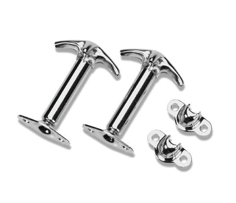 Bestop 41-49 Jeep Cj2 Hood Latches (Chrome Boxed) - 51294-00