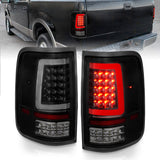 ANZO 2004-2006 Ford F-150 LED Tail Lights w/ Light Bar Black Housing Smoke Lens - 311343